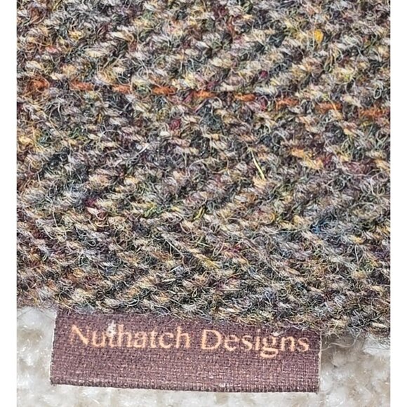 Harris Tweed Laptop Case Tablet Sleeve Nuthatch Design Quilted Kindle 13" x 10" - Picture 2 of 9